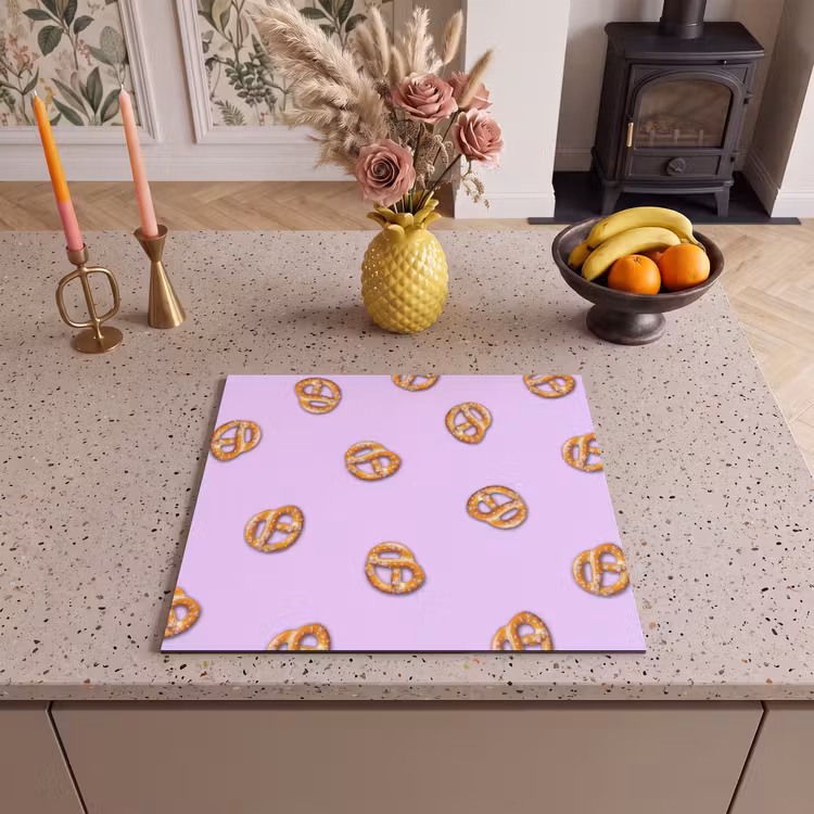 Inductie beschermer - Pretzels - Eten - Paars — 3