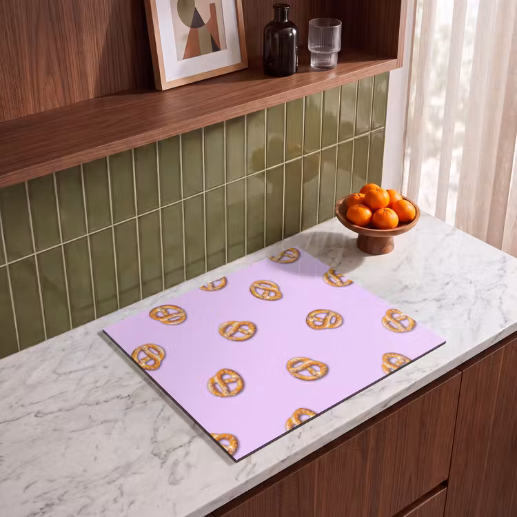 Inductie beschermer - Pretzels - Eten - Paars — 4