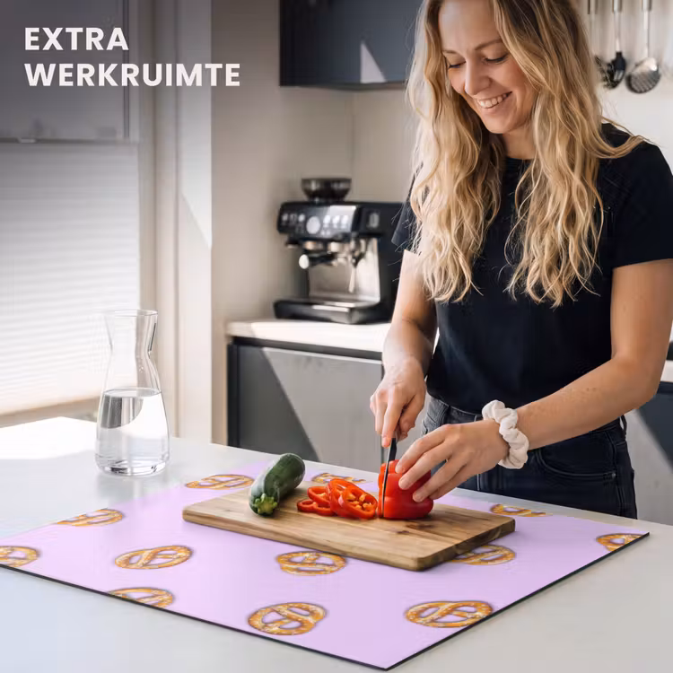 Inductie beschermer - Pretzels - Eten - Paars — 5