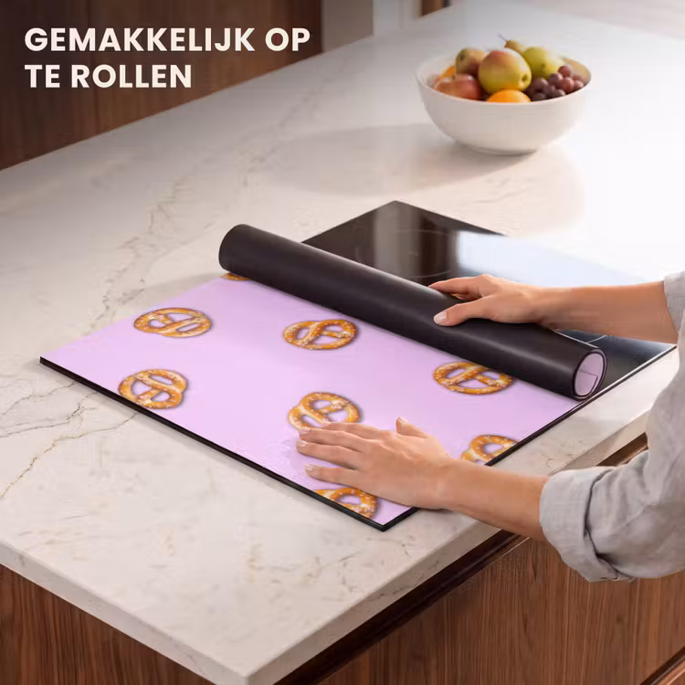 Inductie beschermer - Pretzels - Eten - Paars — 7
