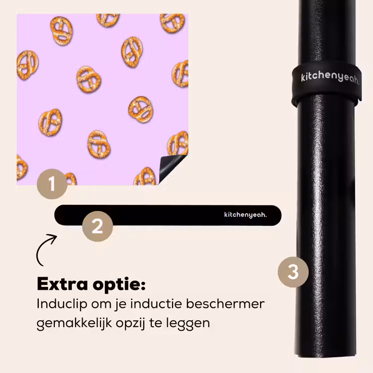 Inductie beschermer - Pretzels - Eten - Paars — 8