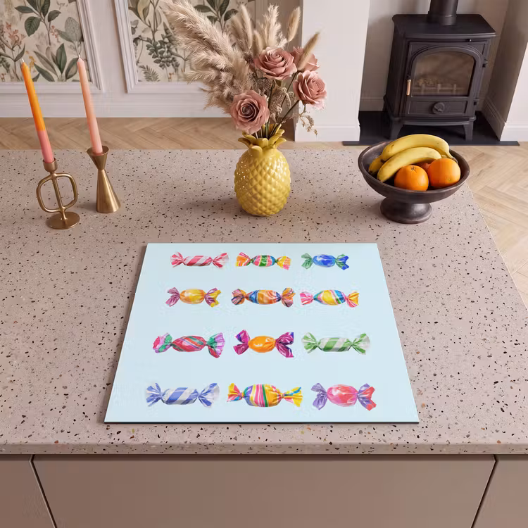 Inductie beschermer - Snoepjes - Realistisch - Kleurrijk — 3