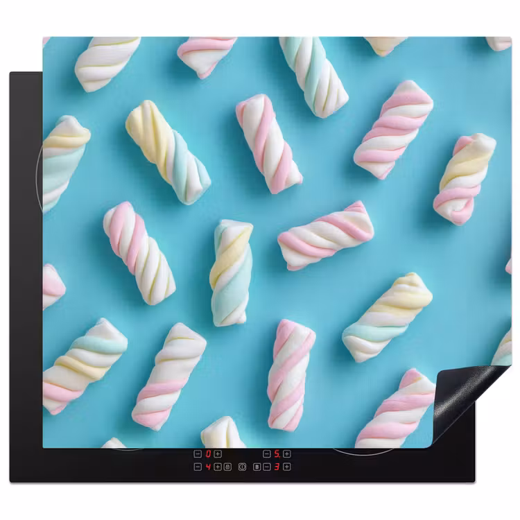 Inductie beschermer - Spekjes - Pastel - Snoep - Blauw — 1