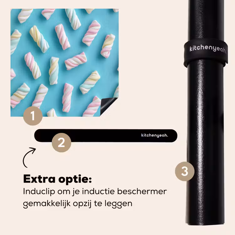 Inductie beschermer - Spekjes - Pastel - Snoep - Blauw — 8