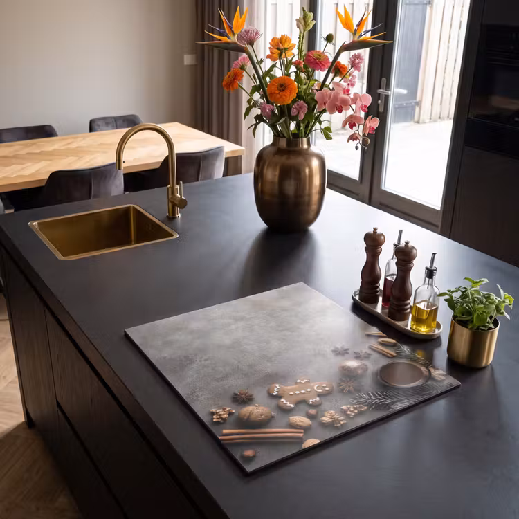 Inductie beschermer - Winter - Kerst - Warm - Eten — 2
