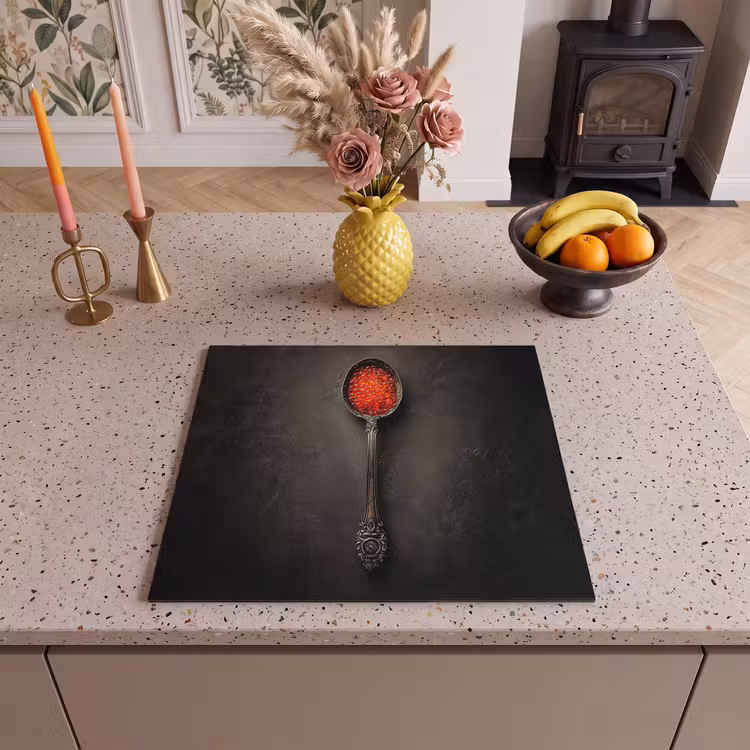 Inductie beschermer - Zwart - Lepel - Caviar — 3