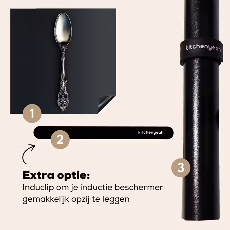 Inductie beschermer - Lepel - Zilver - Metaal — 8
