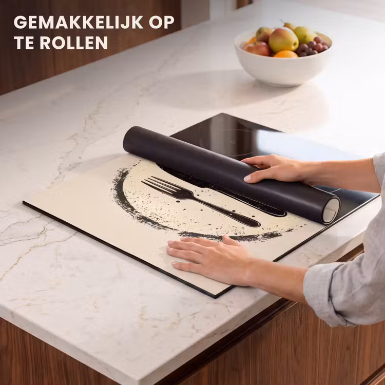 Inductie beschermer - Zwart - Bestek - Rondje — 7