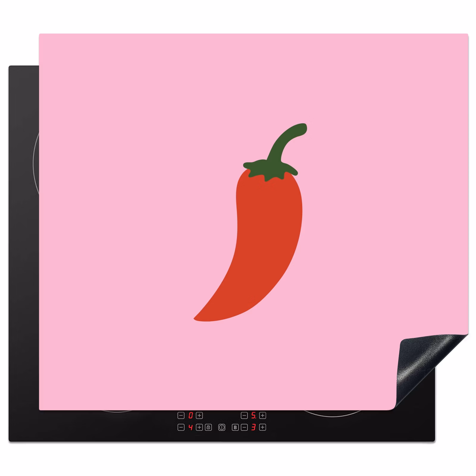 Inductie beschermer - Peper - Rood - Illustratie — 1