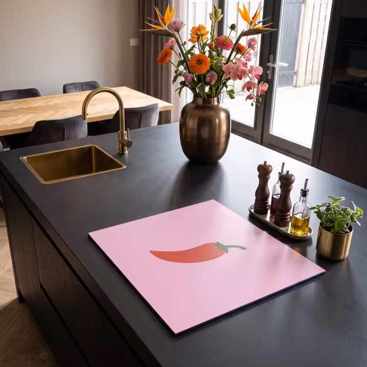 Inductie beschermer - Peper - Rood - Illustratie — 2