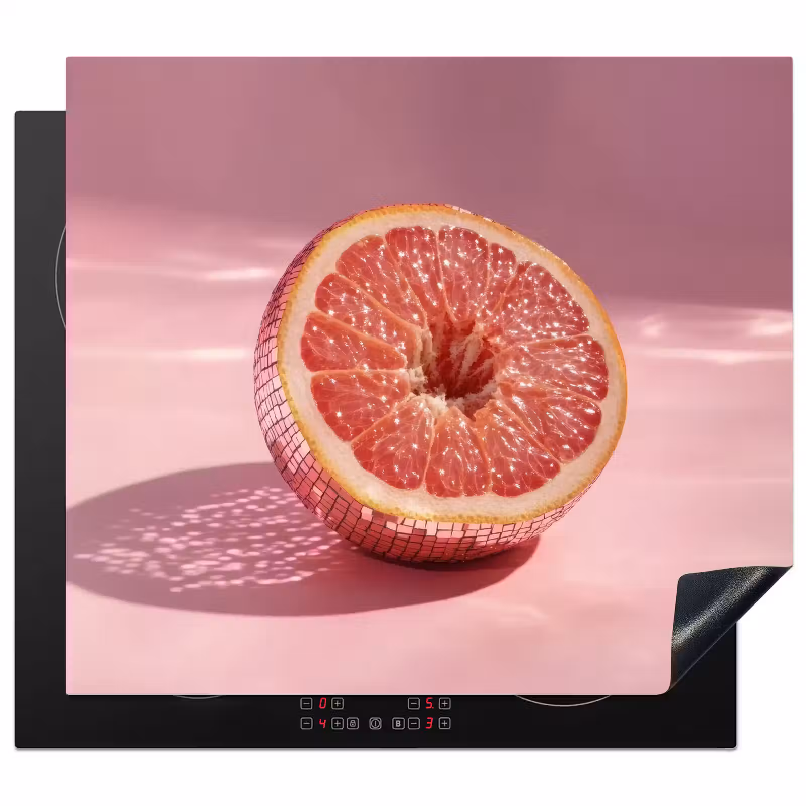 Inductie beschermer - Grapefruit - Roze - Disco - Shiny — 1