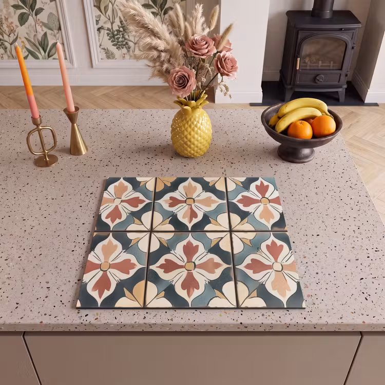 Inductie beschermer - Decoratie - Tegels - Spaans - Vintage — 3