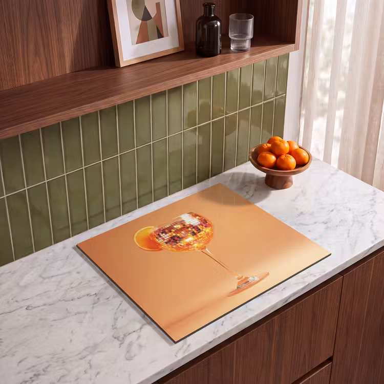 Inductie beschermer - Drank - Oranje - Glitter - Disco — 4