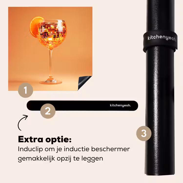 Inductie beschermer - Drank - Oranje - Glitter - Disco — 8