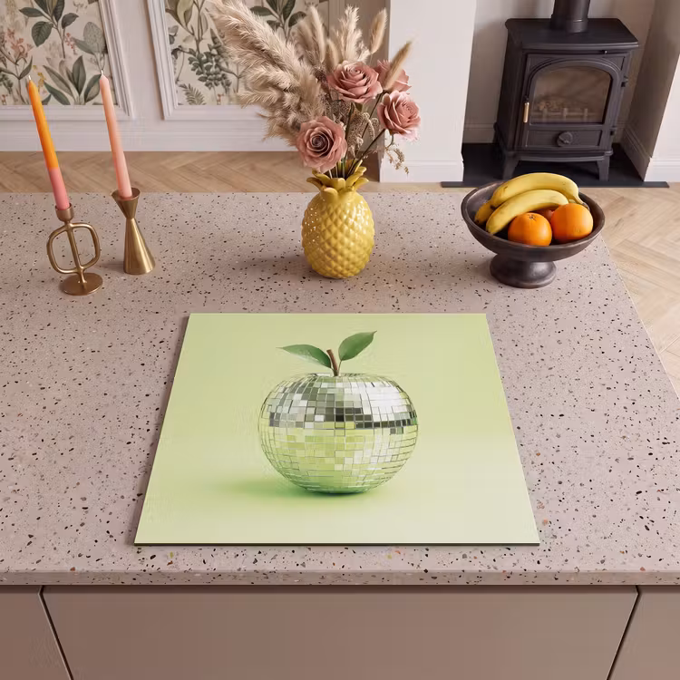Inductie beschermer - Groen - Disco - Decoratie - Appel — 3