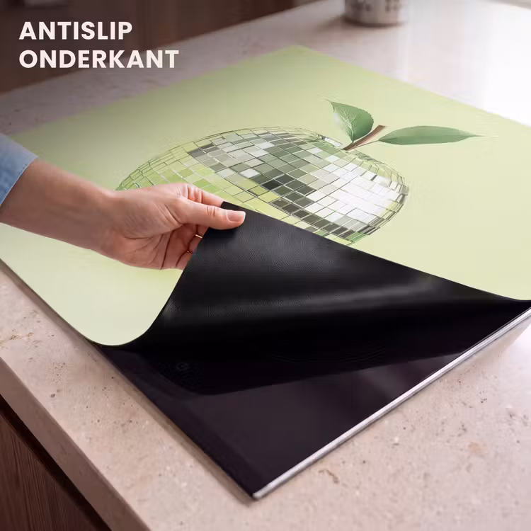 Inductie beschermer - Groen - Disco - Decoratie - Appel — 6