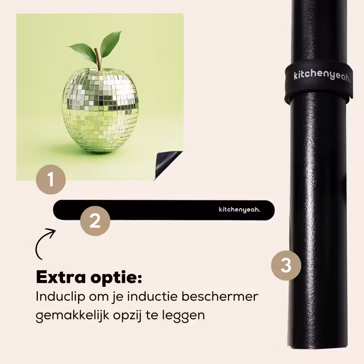 Inductie beschermer - Groen - Disco - Decoratie - Appel — 8