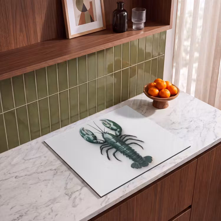 Inductie beschermer - Kreeft - Glossier - Groen - Wit — 4