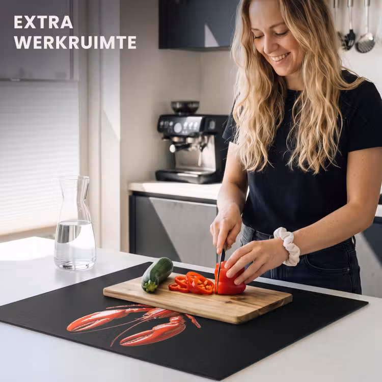 Inductie beschermer - Kreeft - Glossier Rood - Zwart — 5