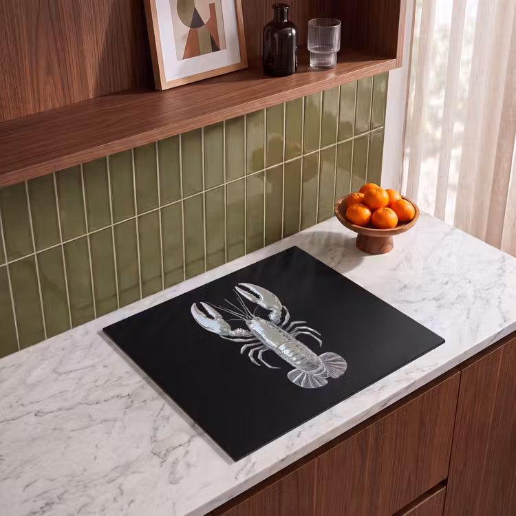 Inductie beschermer - Kreeft - Zilver - Metallic - Luxe — 4