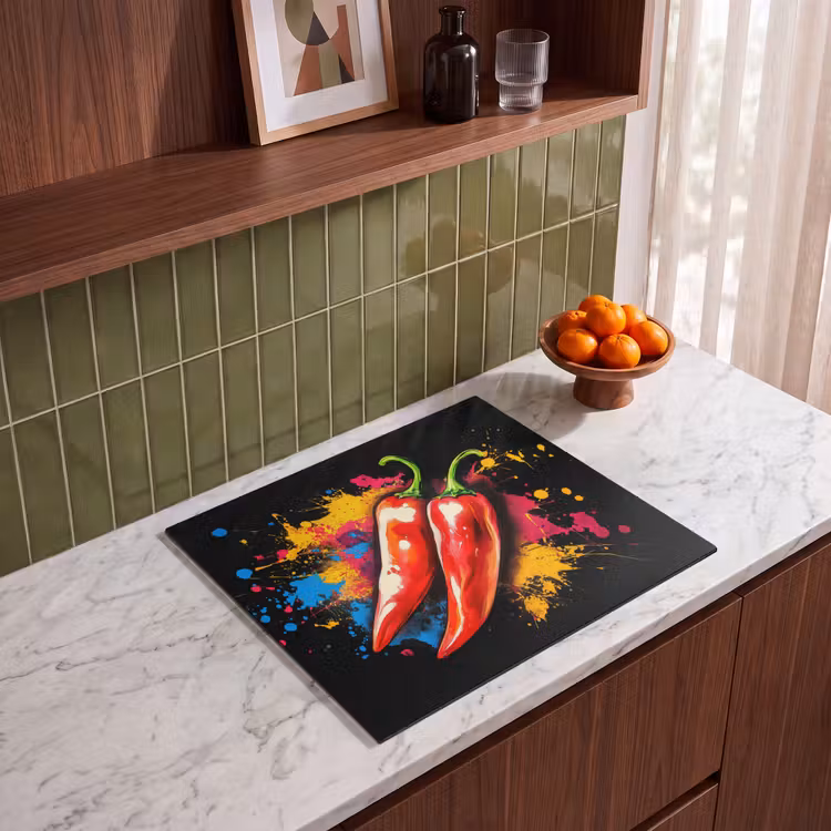 Inductie beschermer - Peper - Graffiti - Verf - Abstract - Modern - Kleurrijk — 4
