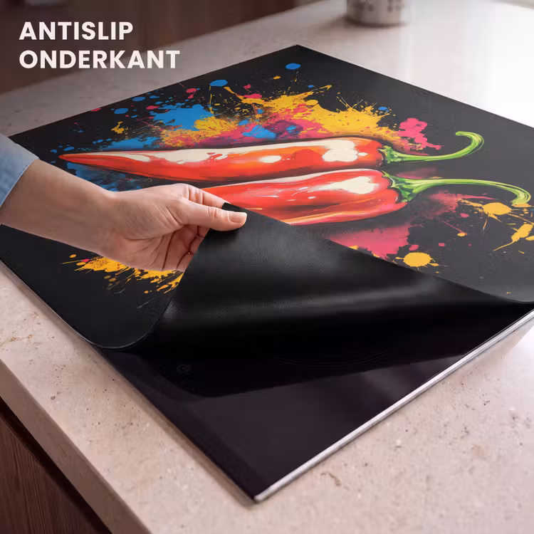 Inductie beschermer - Peper - Graffiti - Verf - Abstract - Modern - Kleurrijk — 6
