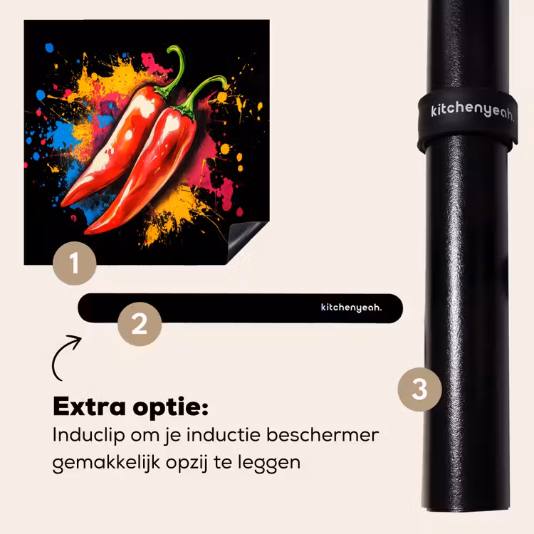 Inductie beschermer - Peper - Graffiti - Verf - Abstract - Modern - Kleurrijk — 8