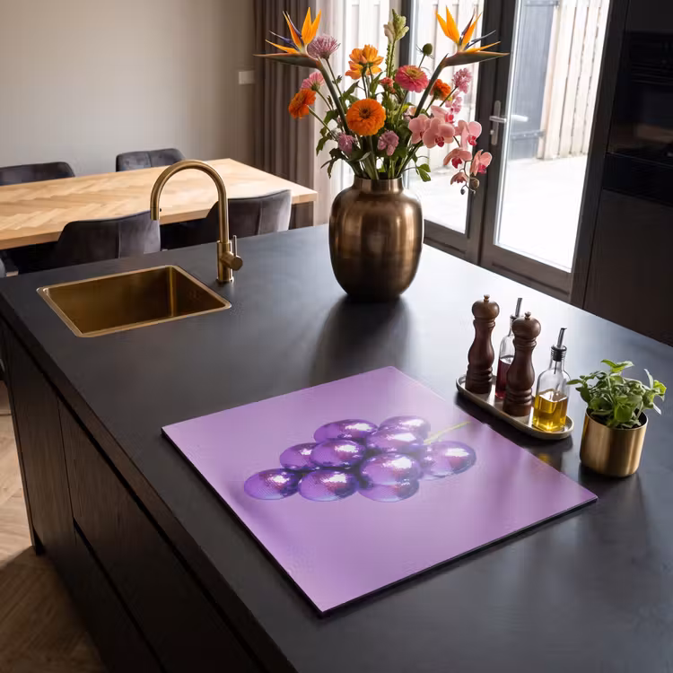 Inductie beschermer - Druif - Disco - Glitter - Paars — 2