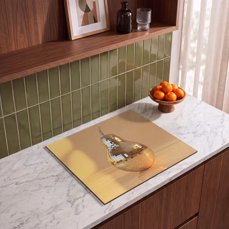 Inductie beschermer - Goud - Disco - Glitter - Peer — 4