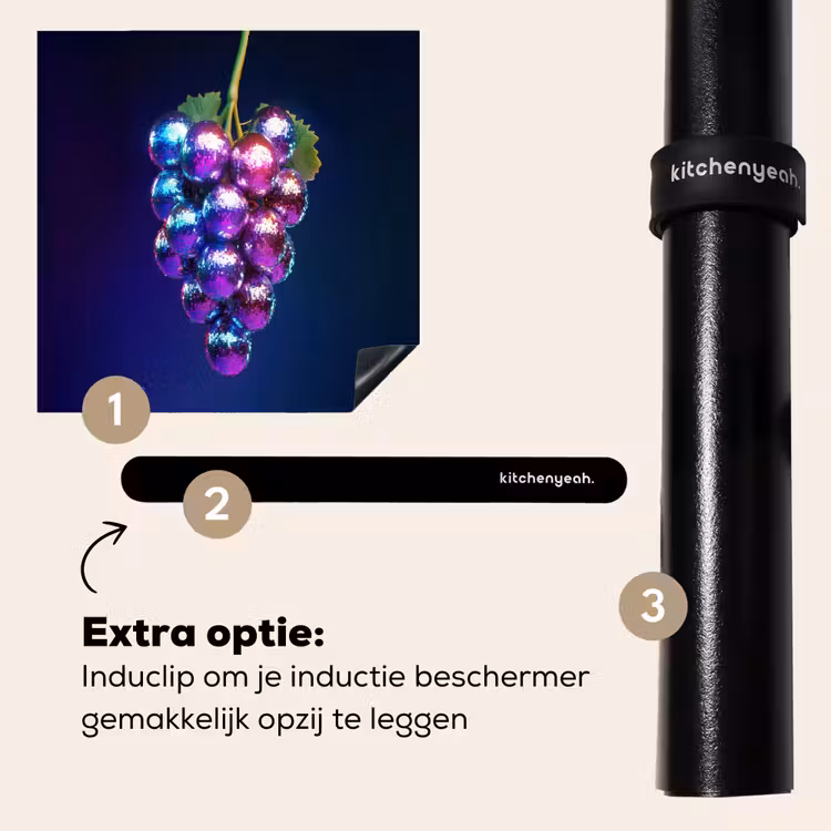 Inductie beschermer - Paars - Disco - Feest - Druif — 8