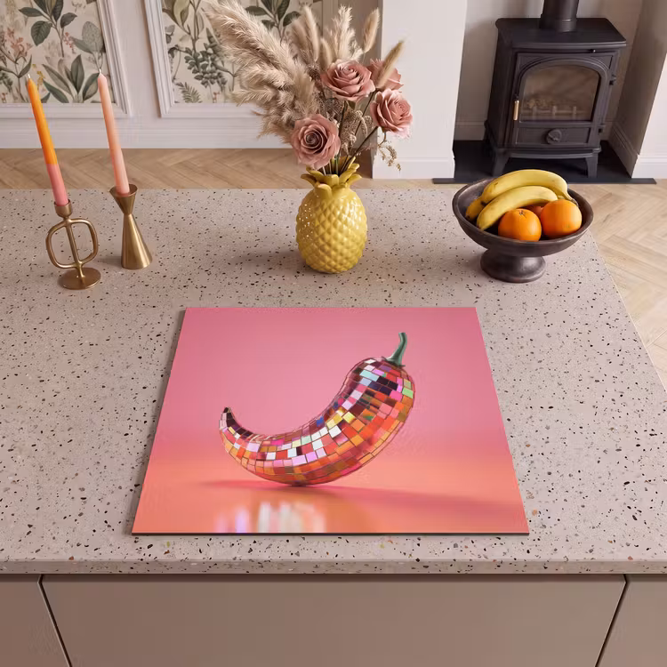 Inductie beschermer - Peper - Disco - Rood - Glitter — 3