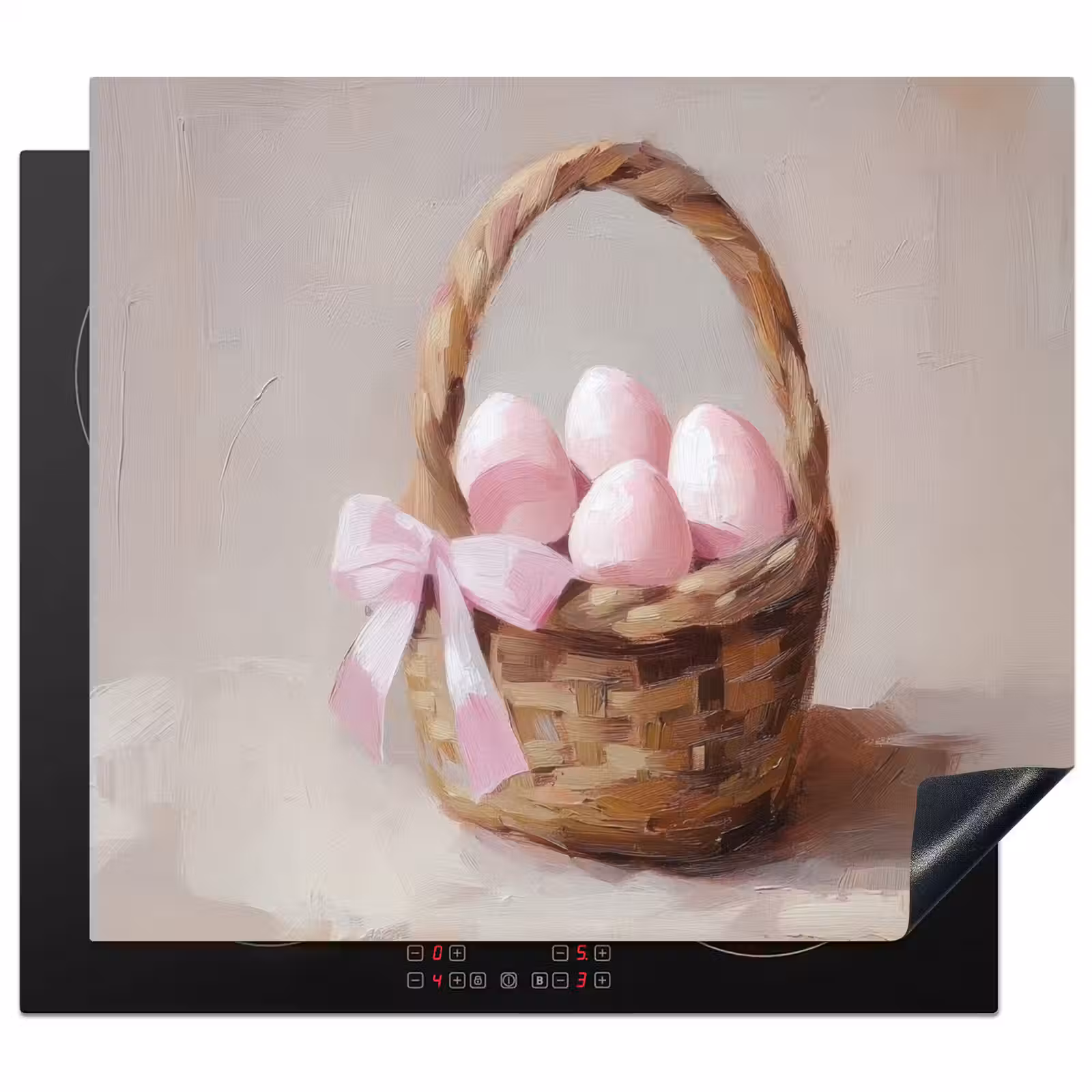 Inductie beschermer - Mand - Eieren - Roze — 1