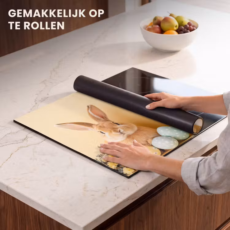 Inductie beschermer - Eieren -  Konijn - Pasteltinten — 7