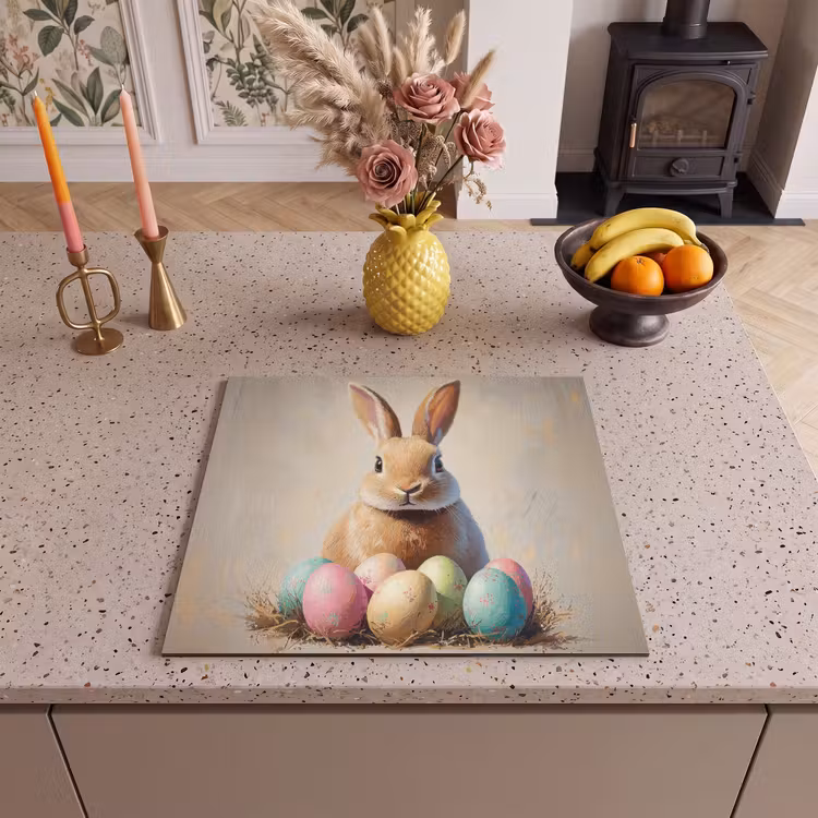 Inductie beschermer - Paashaas - Pastel - Eieren — 3