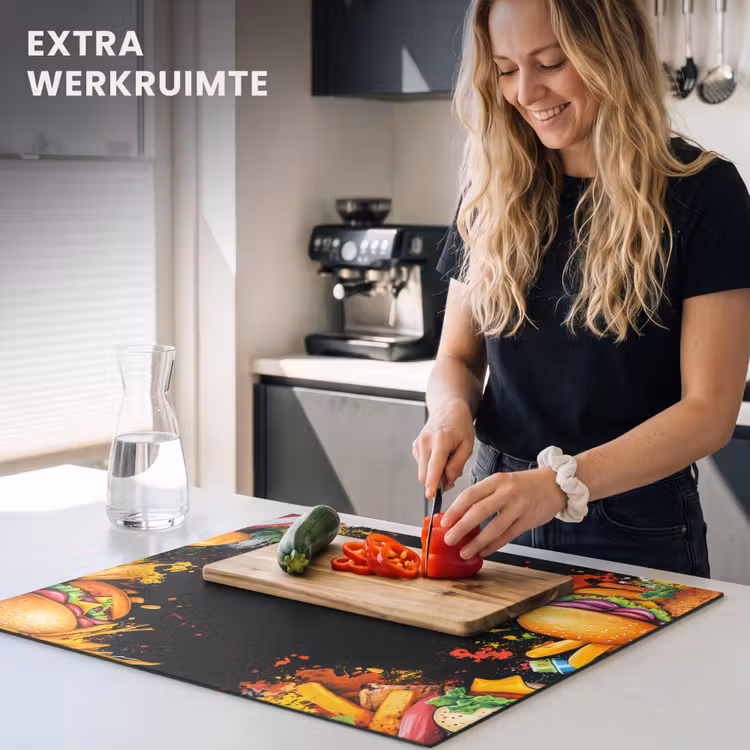 Inductie beschermer - Fastfood - Graffiti - Hamburger - Eten - Modern — 5