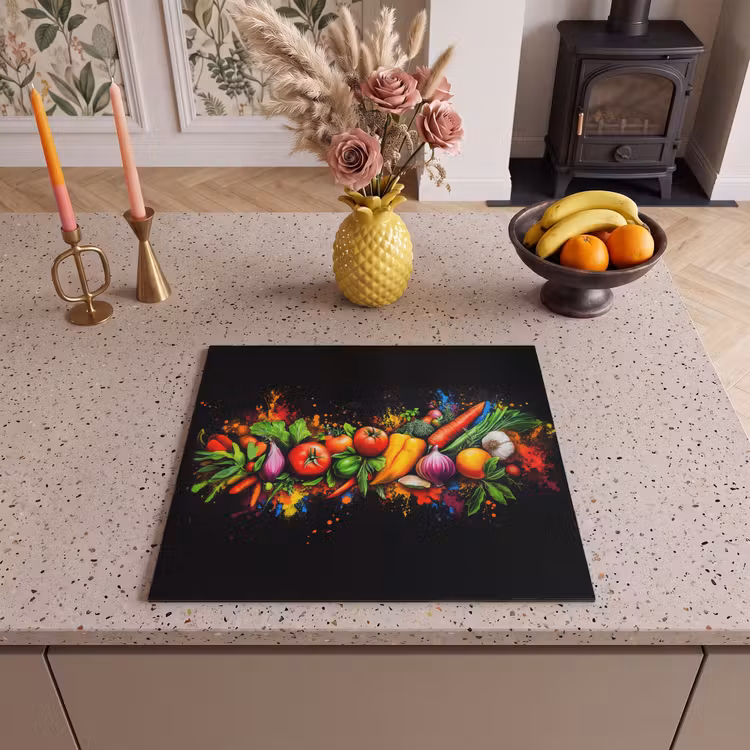 Inductie beschermer - Groente - Eten - Kruiden - Graffiti - Koken — 3