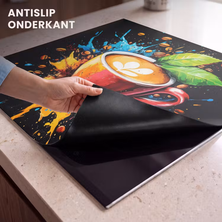 Inductie beschermer - Koffie - Graffiti - Drinken - Abstract — 6