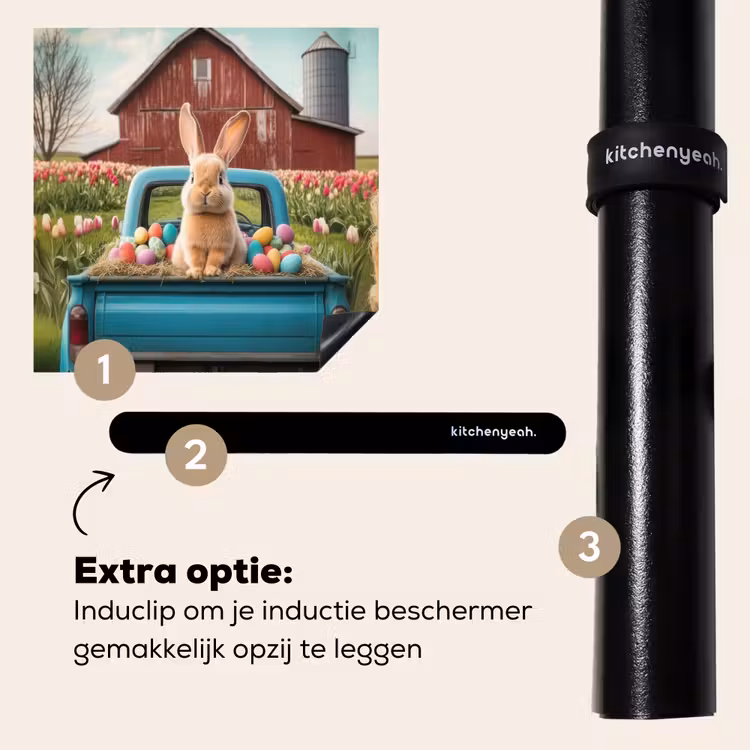 Inductie beschermer - Konijn - Boerderij - Eieren — 8
