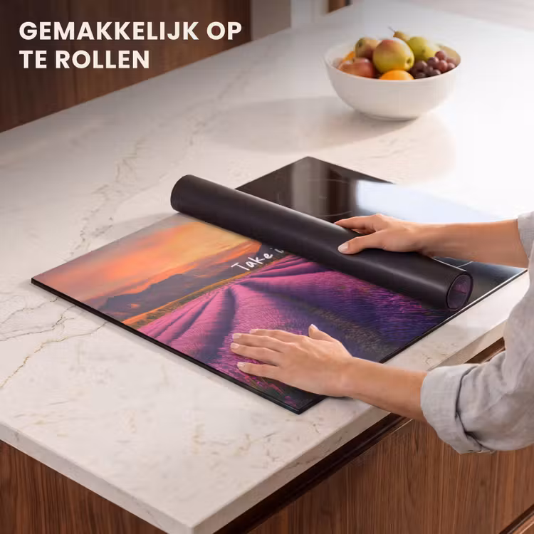 Inductie beschermer - Lavendelveld - Quote - Zonsondergang — 7