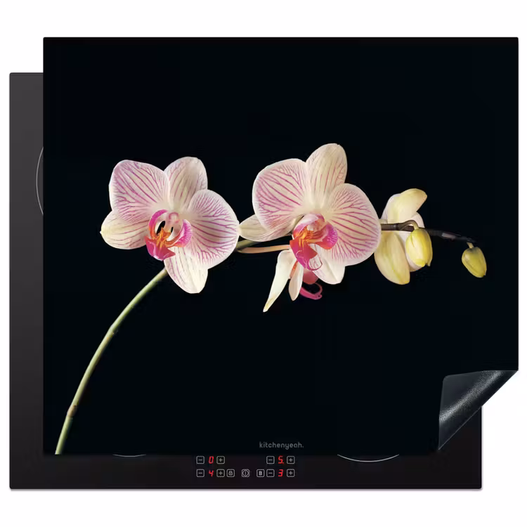 Inductie beschermer - Orchidee - Roze - Bloemen — 1