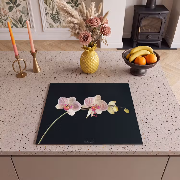 Inductie beschermer - Orchidee - Roze - Bloemen — 3