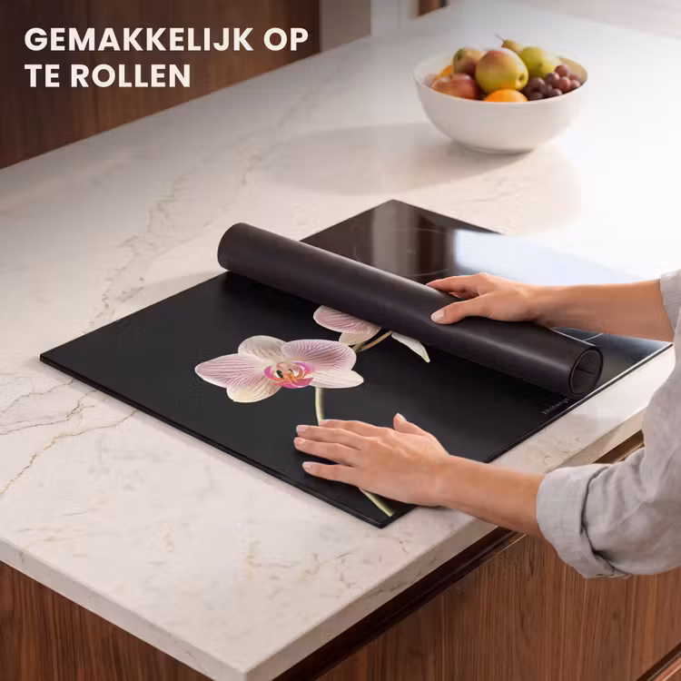 Inductie beschermer - Orchidee - Roze - Bloemen — 7