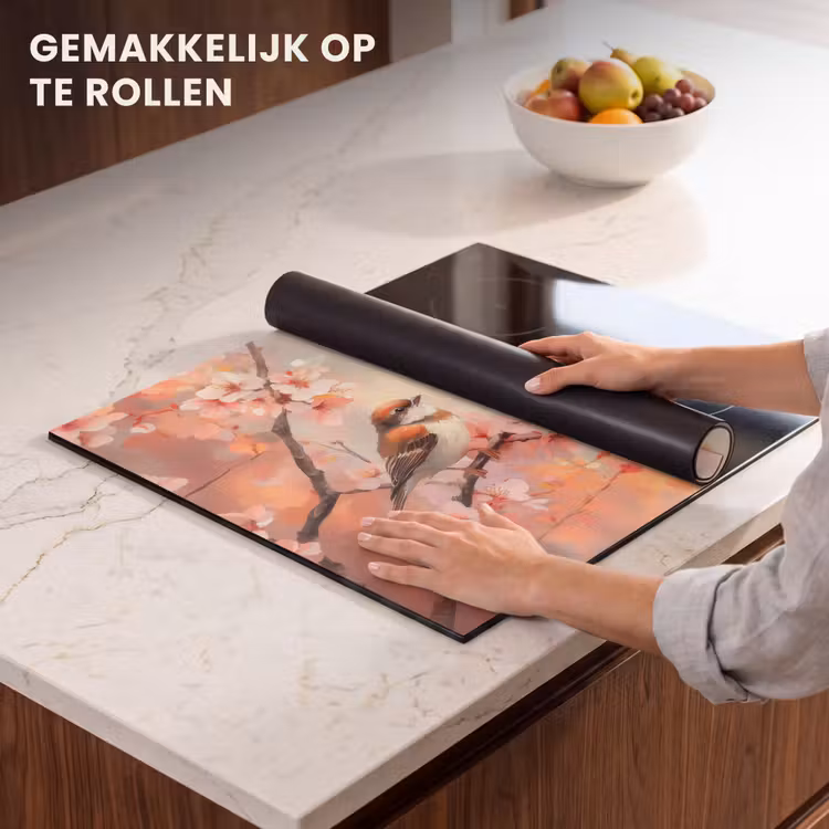 Inductie beschermer - Vogels - Romantic - Bloesemtak — 7