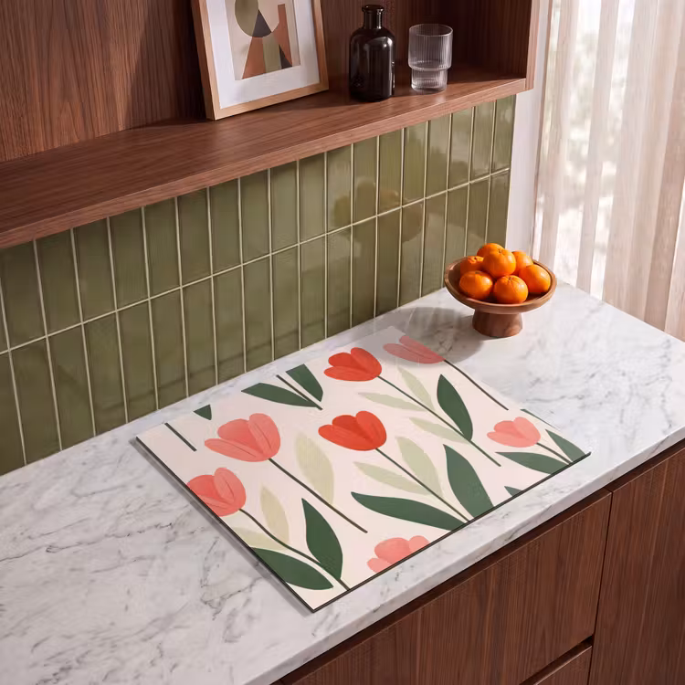 Inductie beschermer - Tulpen - Modern - Roze — 4