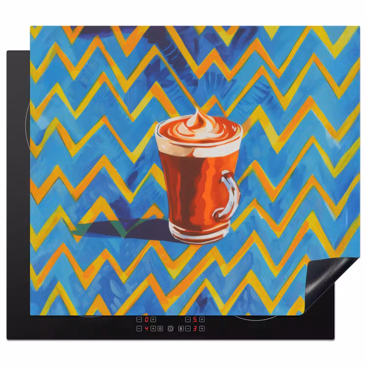 Inductie beschermer - Mok - Koffie - Zigzag - Slagroom — 1