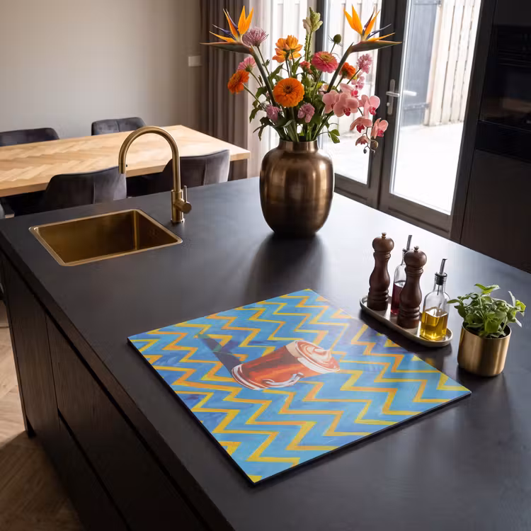 Inductie beschermer - Mok - Koffie - Zigzag - Slagroom — 2