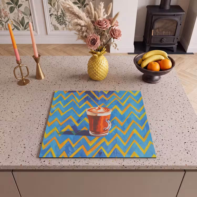 Inductie beschermer - Mok - Koffie - Zigzag - Slagroom — 3