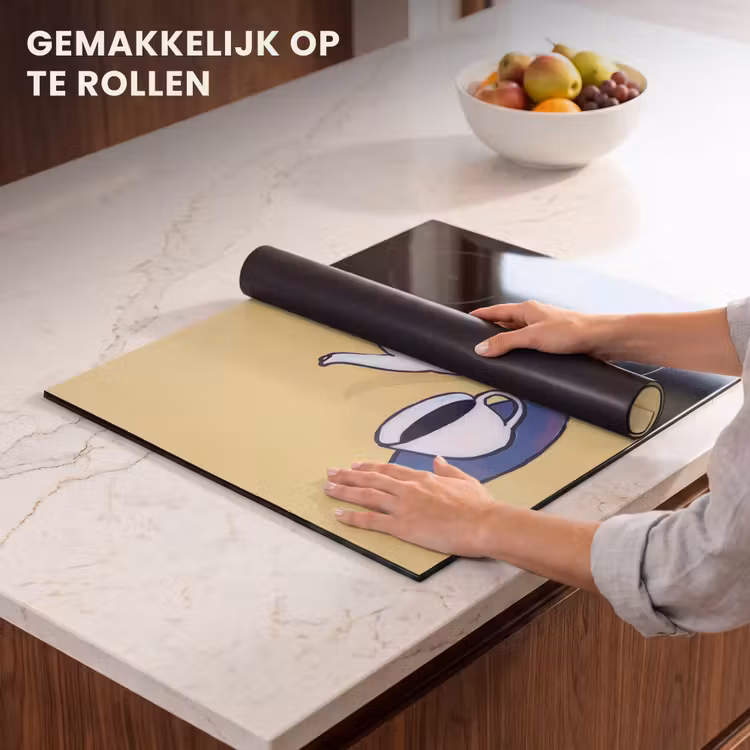 Inductie beschermer - Theepot - Kopje - Beige - Illustratie — 7