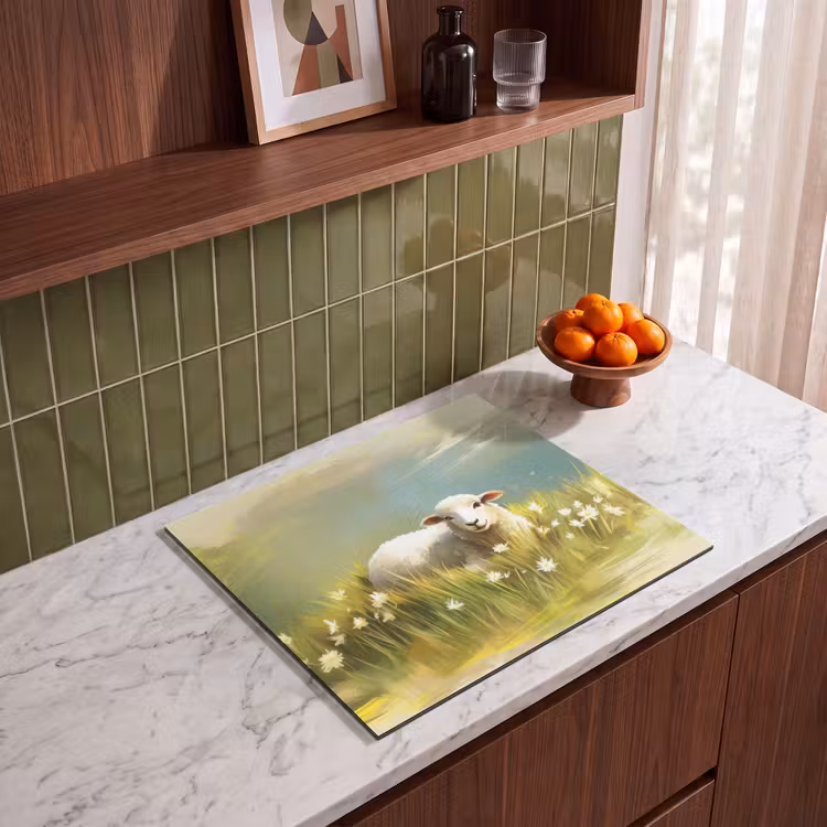 Inductie beschermer - Schaap - Weide - Groen — 4