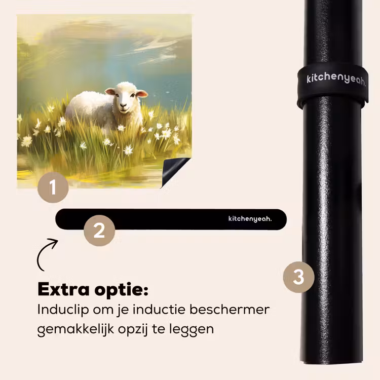 Inductie beschermer - Schaap - Weide - Groen — 8